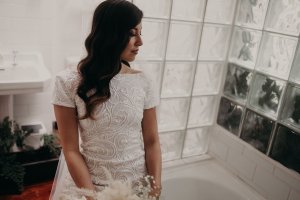 A tale to remember by Harriett Falvey showcasing her latest custom designs including Wedding dresses, veils, capes, jackets, reception dresses and bridal separates